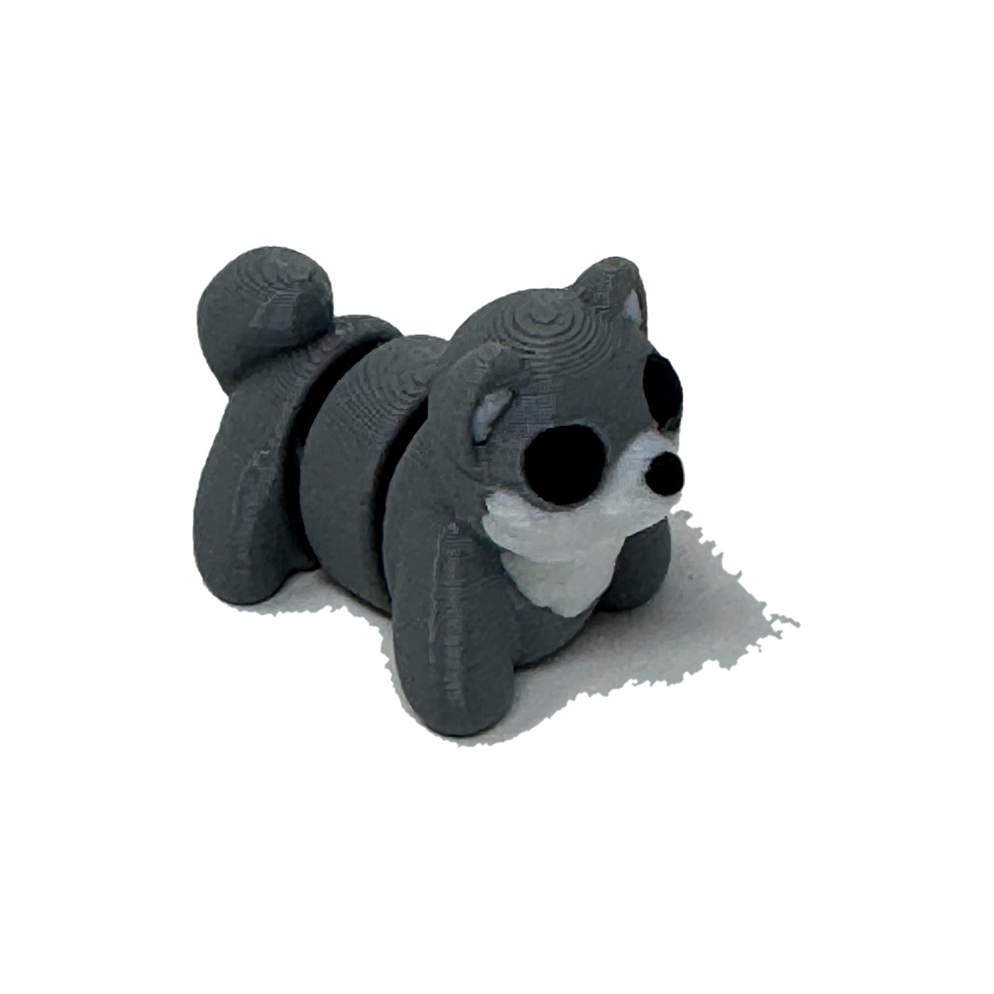Grey standing wolf mini