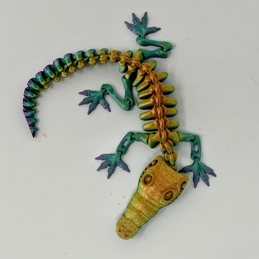 3D Printed Articulated Crocodile