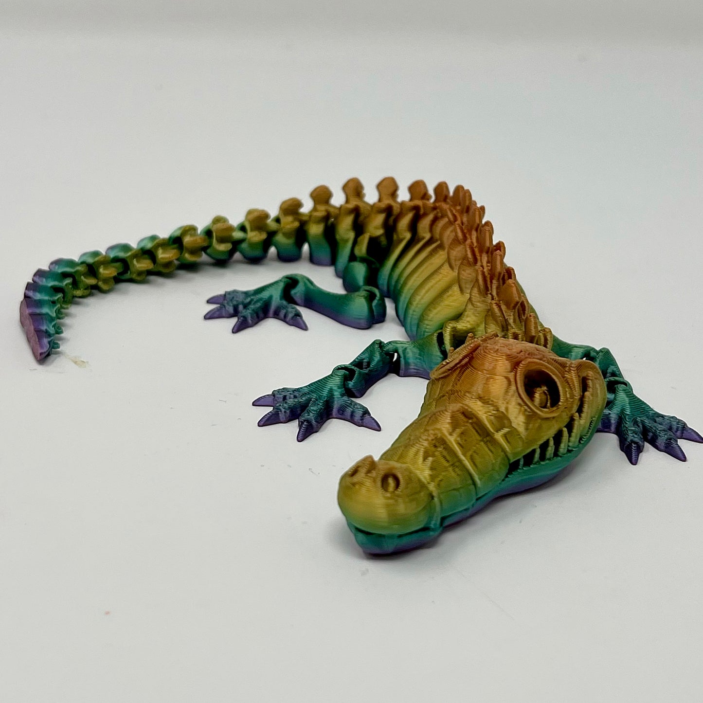 3D Printed Articulated Crocodile