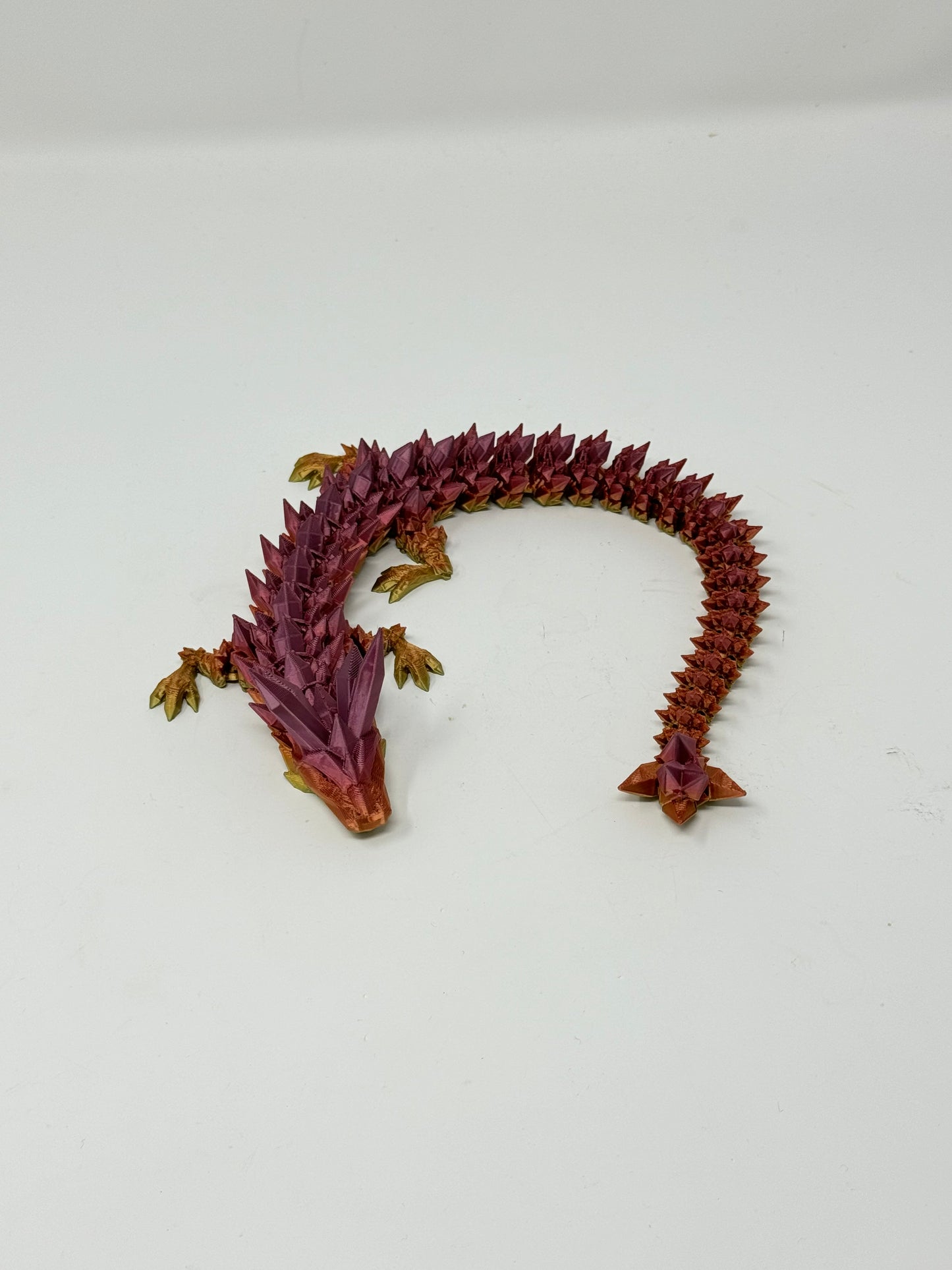 3D Printed Crystal Dragon (more colors)