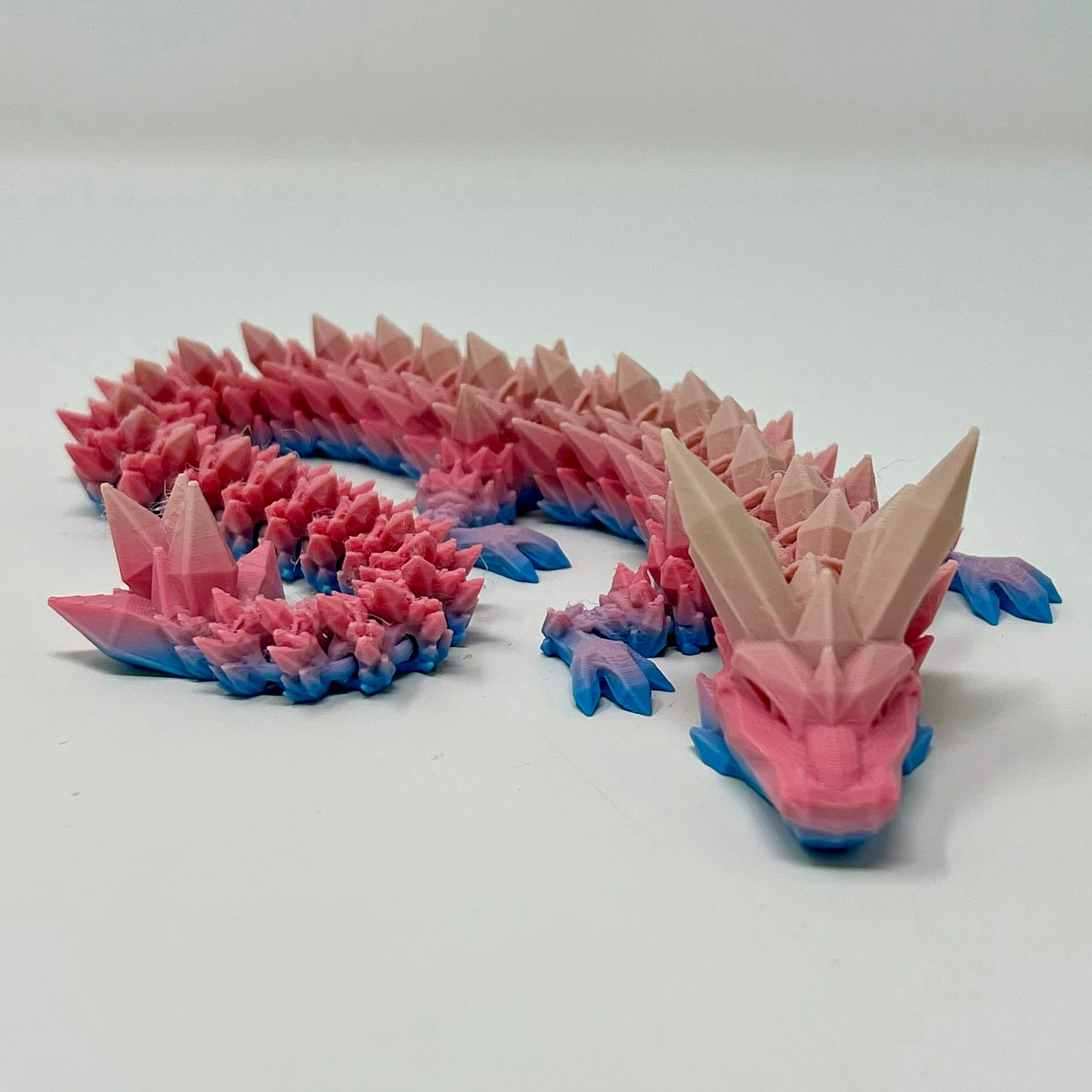3D Printed Crystal Dragon (more colors)