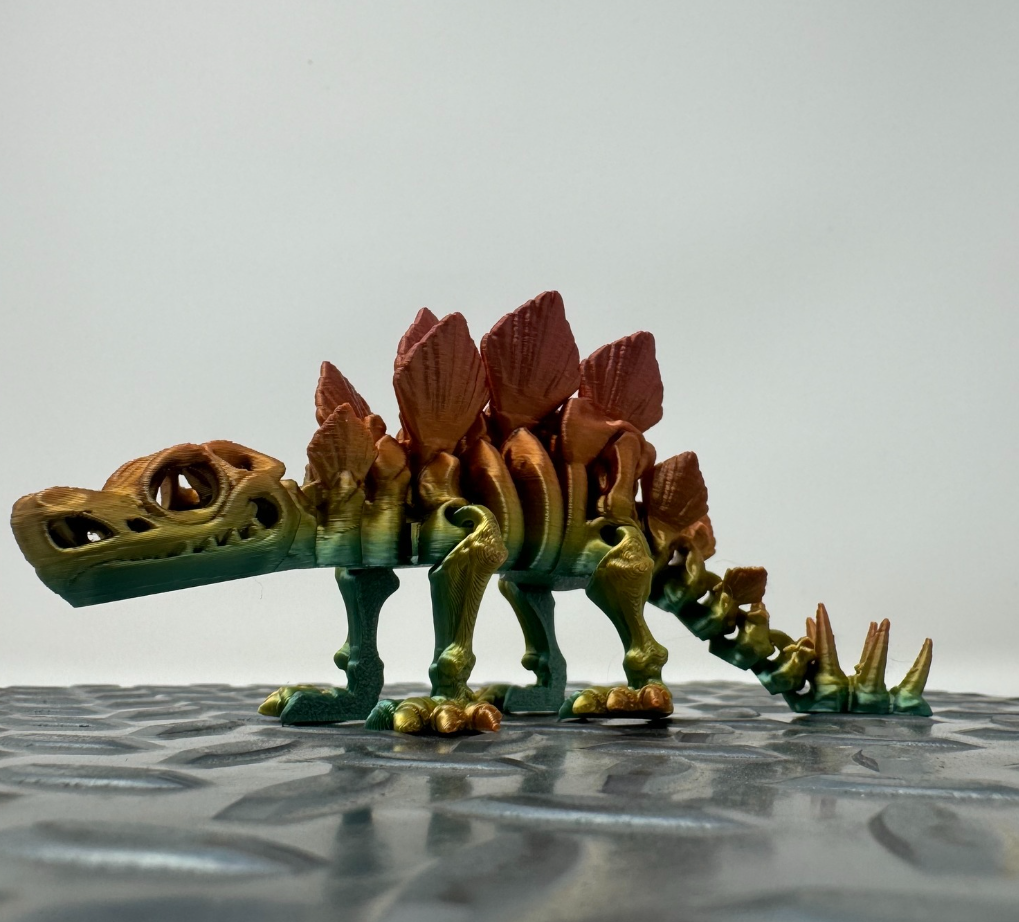 3D Printed Fidget Stegosaurus